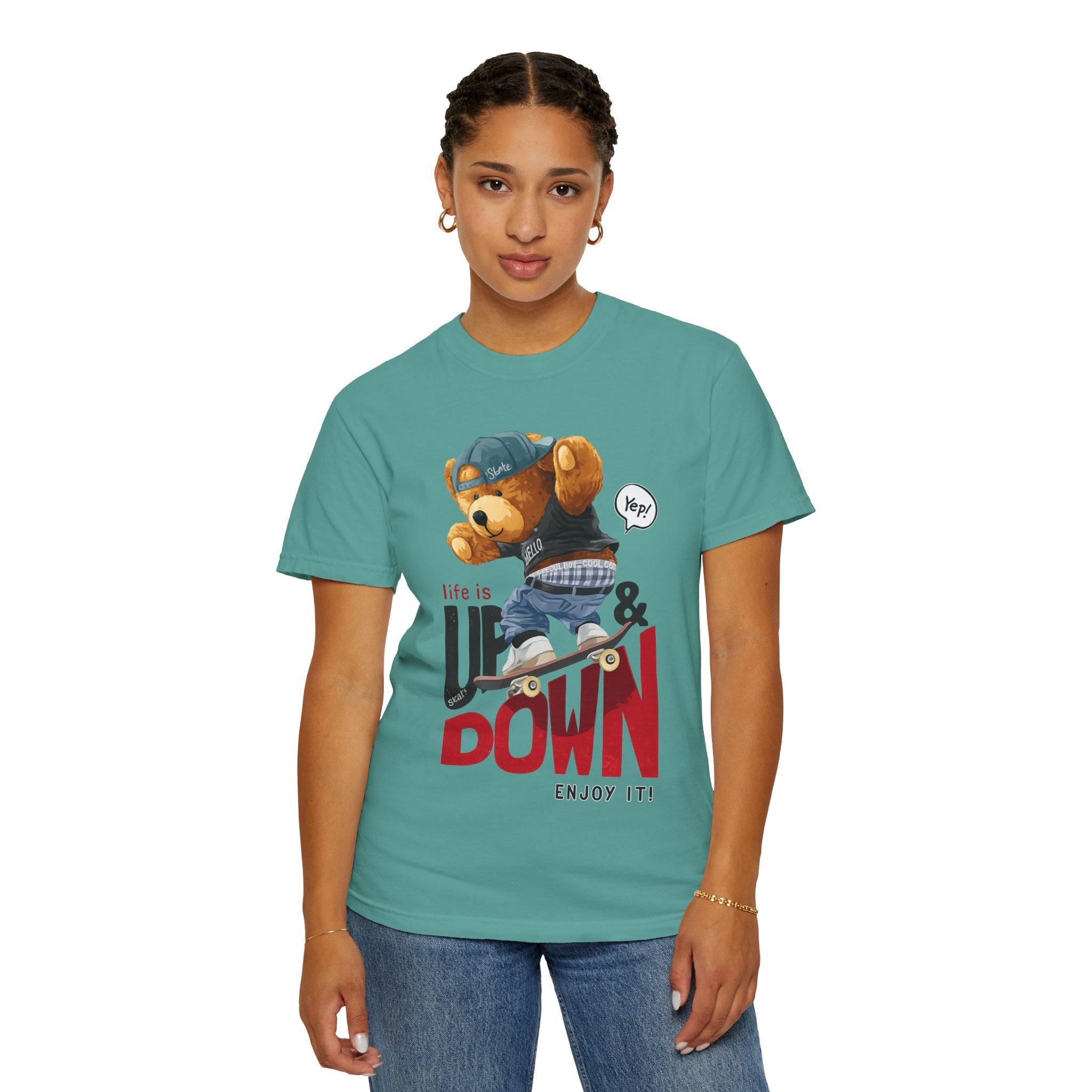 Life Is Up & Down Teddy Bear T-Shirt
