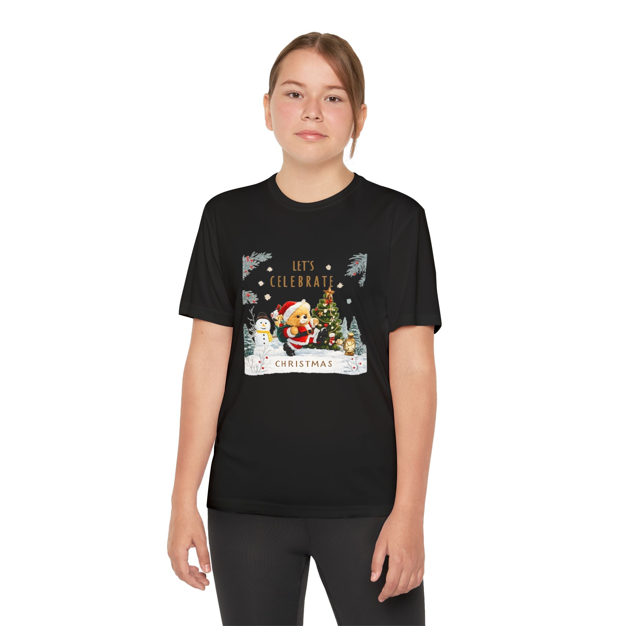 Let's Celebrate Christmas Teddy Bear T-Shirt